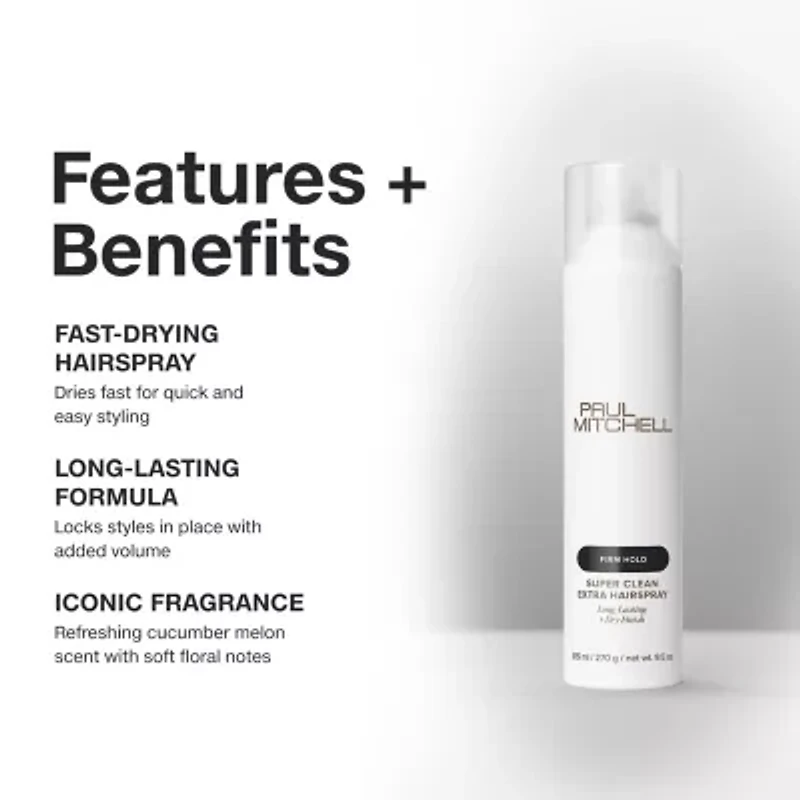 Paul Mitchell Super Clean Extra Hair Spray 9.5 oz.