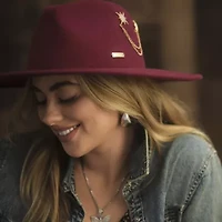 JS Jessica Simpson Celestial Pin Womens Fedora