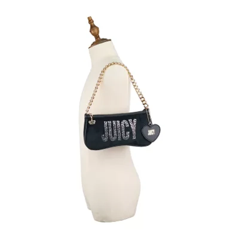 Juicy By Juicy Couture Shine Bright Velour Shoulder Bag