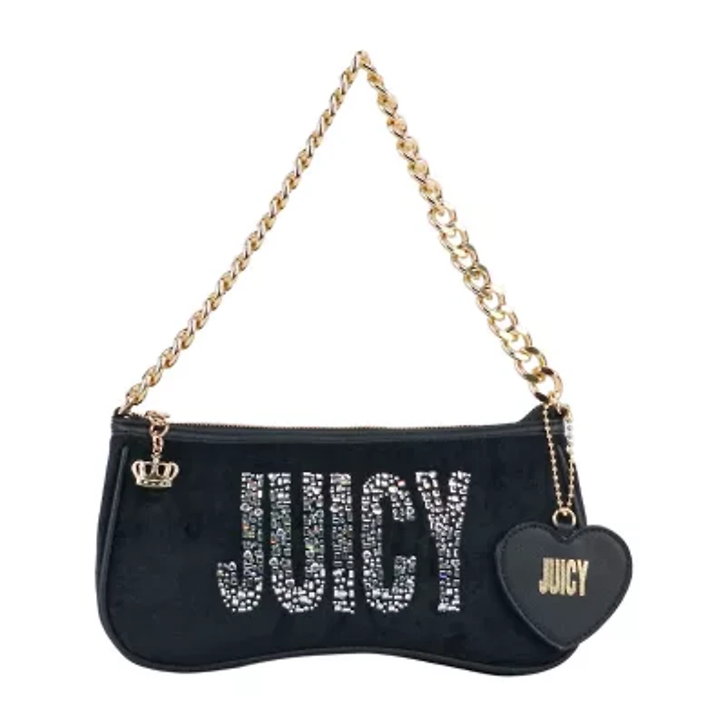 Juicy By Juicy Couture Shine Bright Velour Shoulder Bag