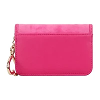 Juicy By Juicy Couture Shine Bright Velour Simple Velour Single Fold Womens Flip Fold Wallet