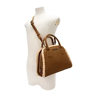 Frye and Co. Holiday Suede With Sherling Satchel