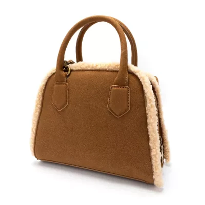 Frye and Co. Holiday Suede With Sherling Satchel