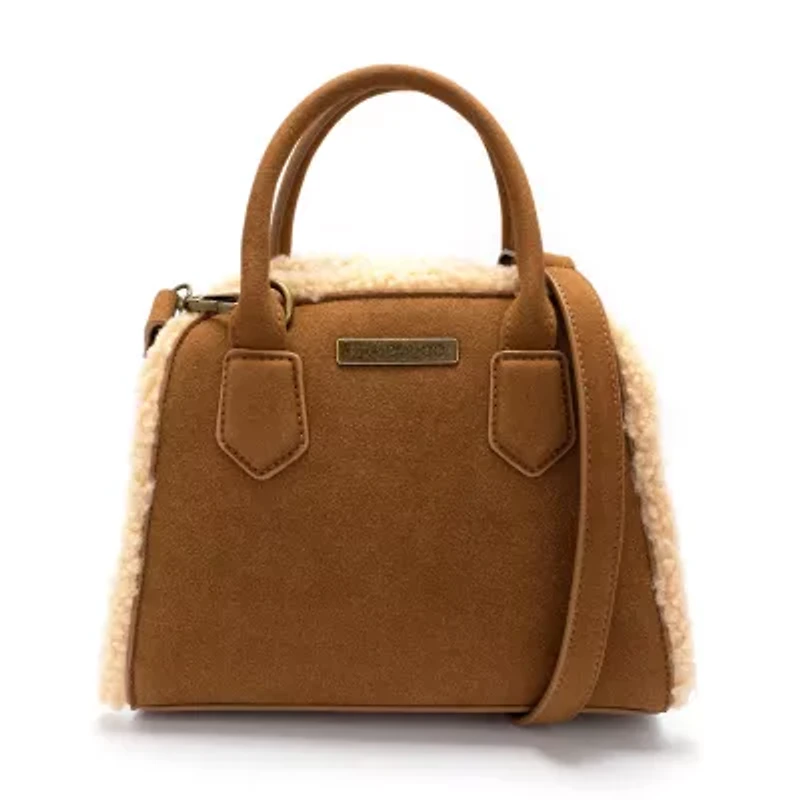 Frye and Co. Holiday Suede With Sherling Satchel