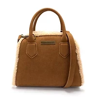 Frye and Co. Holiday Suede With Sherling Satchel