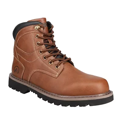 NEVADOS Mens Rodney Slip Resistant Flat Heel Work Boots