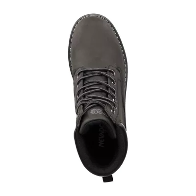 NEVADOS Mens Millers Slip Resistant Flat Heel Work Boots
