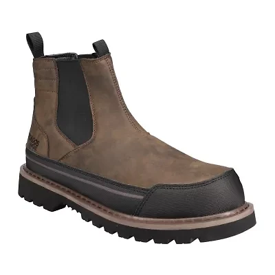 NEVADOS Mens Foreman Slip Resistant Flat Heel Work Boots