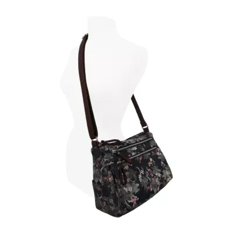 Bueno of California Medium Double Zip Crossbody Bag