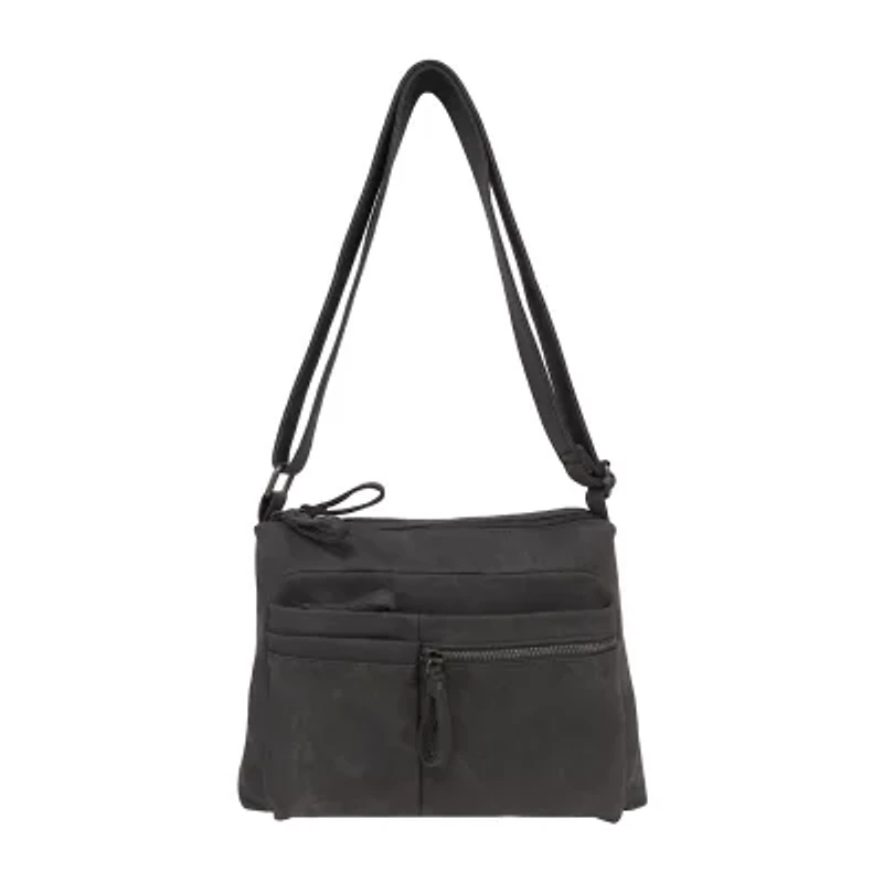 Bueno of California North South Zip Washed Crossbody Bag