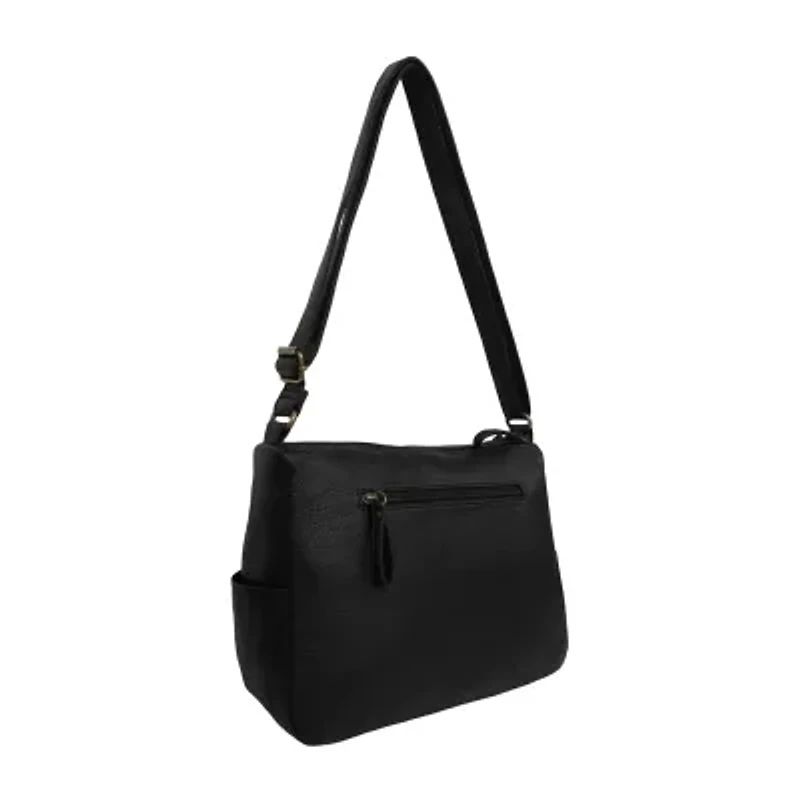 Bueno of California Medium Double Zip Crossbody Bag