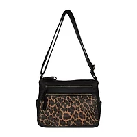 Bueno of California Medium Double Zip Crossbody Bag