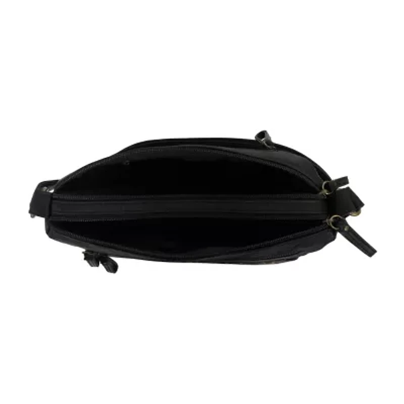 Bueno of California Medium Double Zip Crossbody Bag