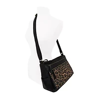 Bueno of California Medium Double Zip Crossbody Bag