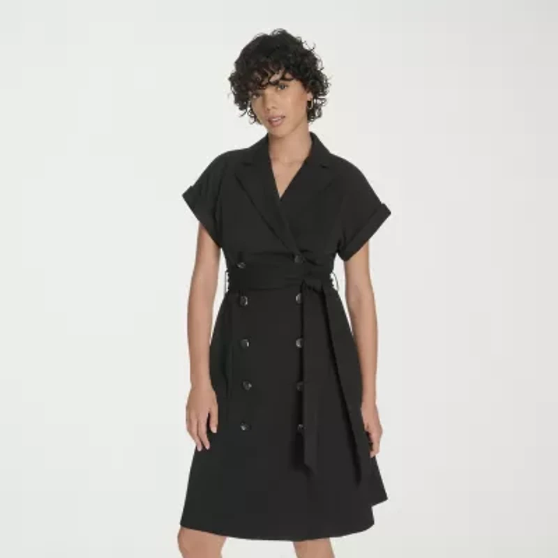 Marc New York Womens Short Sleeve Sheath Dress