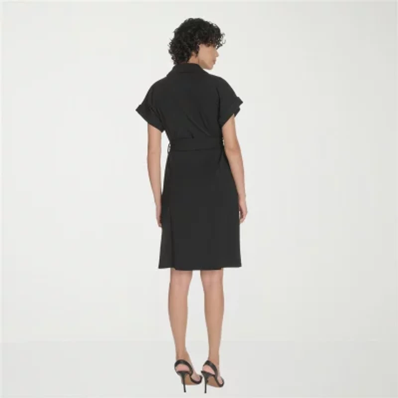 Marc New York Womens Short Sleeve Sheath Dress