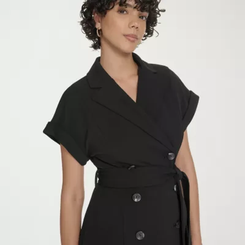 Marc New York Womens Short Sleeve Sheath Dress