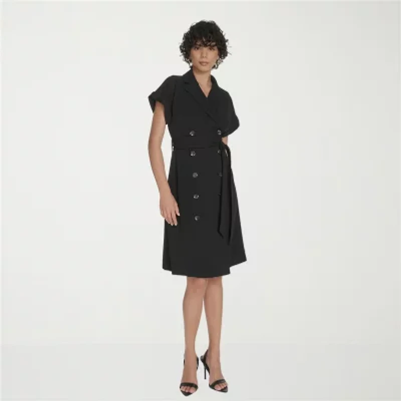 Marc New York Womens Short Sleeve Sheath Dress