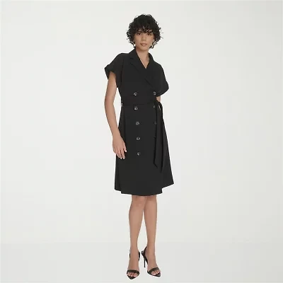 Marc New York Womens Short Sleeve Sheath Dress