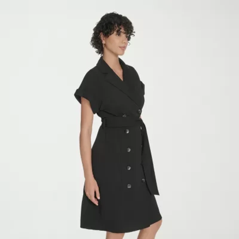 Marc New York Womens Short Sleeve Sheath Dress