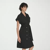 Marc New York Womens Short Sleeve Sheath Dress