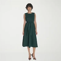 Marc New York Womens Sleeveless Midi Fit + Flare Dress