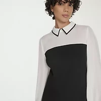 Marc New York Womens Long Sleeve Sheath Dress