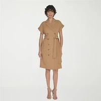 Marc New York Womens Belted Short Sleeve Sheath Dress