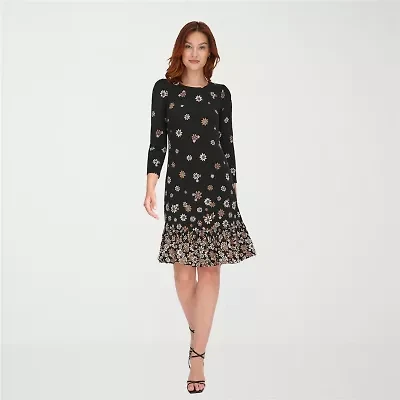 Marc New York Womens 3/4 Sleeve Shift Dress