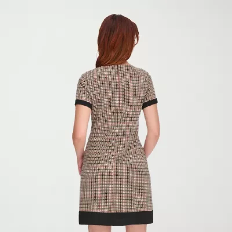 Marc New York Womens Long Sleeve Floral Shift Dress