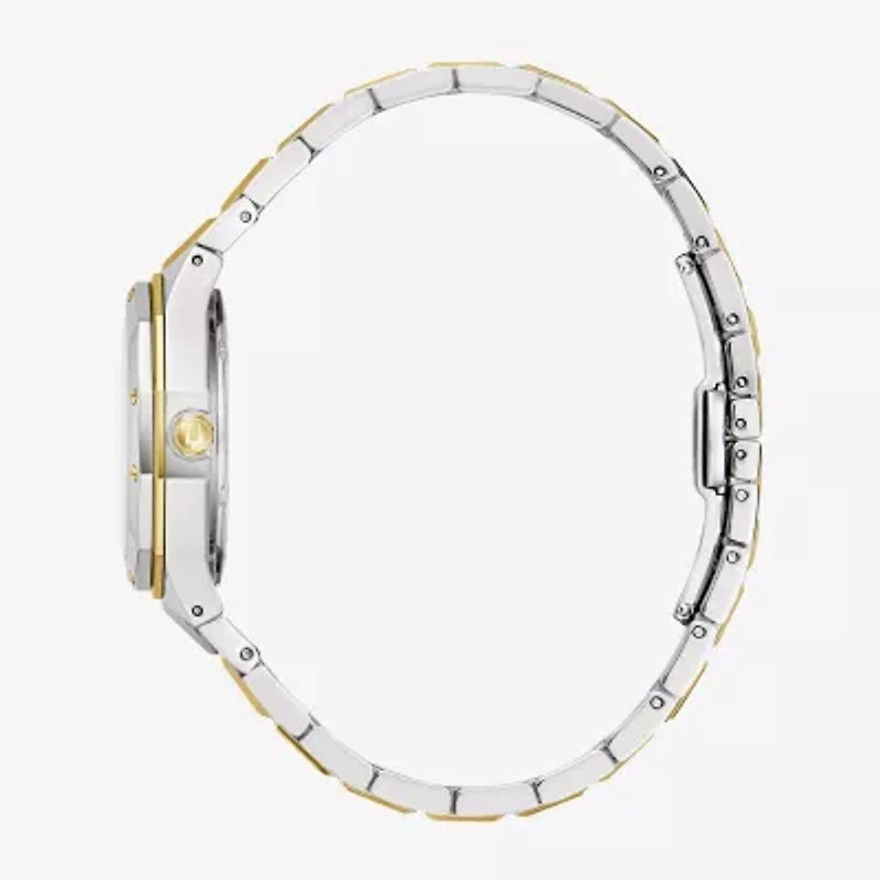 Bulova Dress/Classic Womens Two Tone Stainless Steel Bracelet Watch 98p234