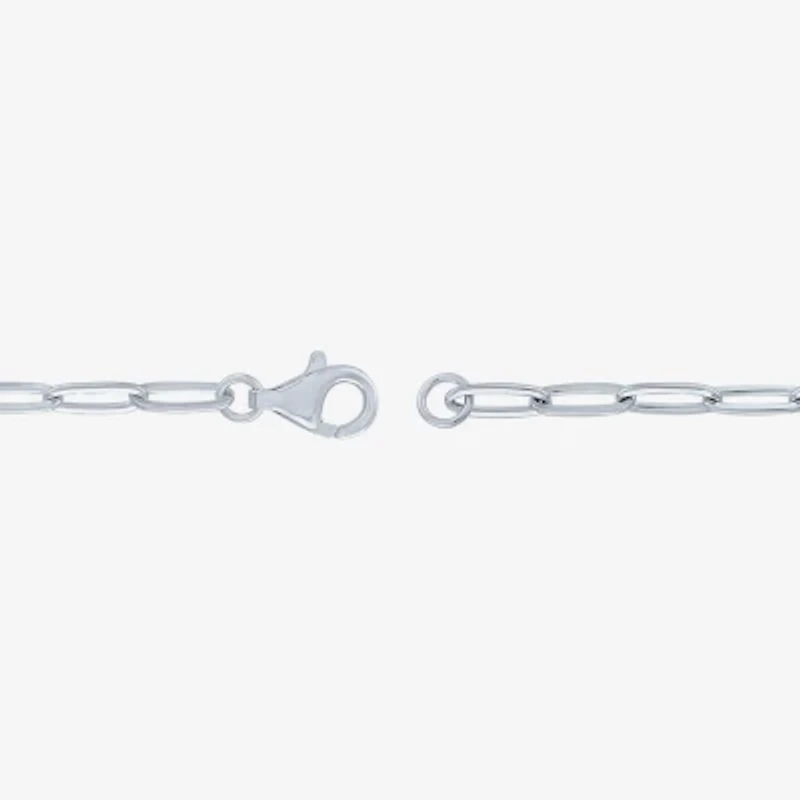 Womens White Opal Sterling Silver 16 Inch Tennis Necklace
