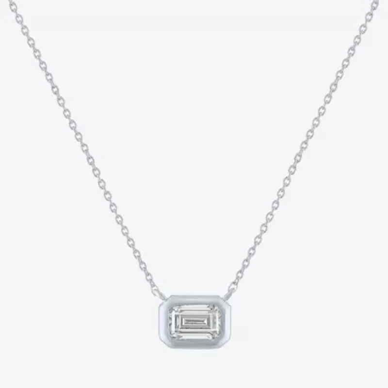 Diamond Addiction Womens (G-H / Si2-I1) 1/2 CT. T.W. Lab Grown White 10K  Gold Pendant Necklace