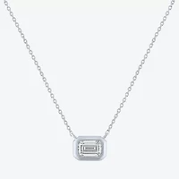 Diamond Addiction Womens (G-H / Si2-I1) 1/2 CT. T.W. Lab Grown White 10K  Gold Pendant Necklace