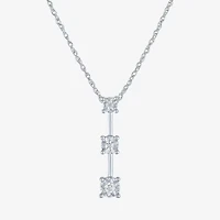 (G-H, Si2-I1) Womens 1/8 CT. T.W. Lab Grown White Diamond Sterling Silver Round 2-pc. Jewelry Set