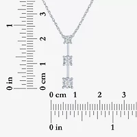 (G-H, Si2-I1) Womens 1/8 CT. T.W. Lab Grown White Diamond Sterling Silver Round 2-pc. Jewelry Set