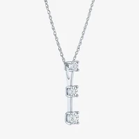 (G-H, Si2-I1) Womens 1/8 CT. T.W. Lab Grown White Diamond Sterling Silver Round 2-pc. Jewelry Set