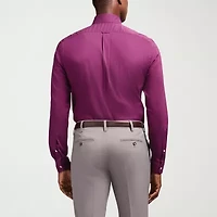 IZOD Cool Fx Mens Slim Fit Easy Care Wrinkle Free Long Sleeve Dress Shirt