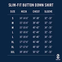 IZOD Cool Fx Mens Slim Fit Easy Care Wrinkle Free Long Sleeve Dress Shirt