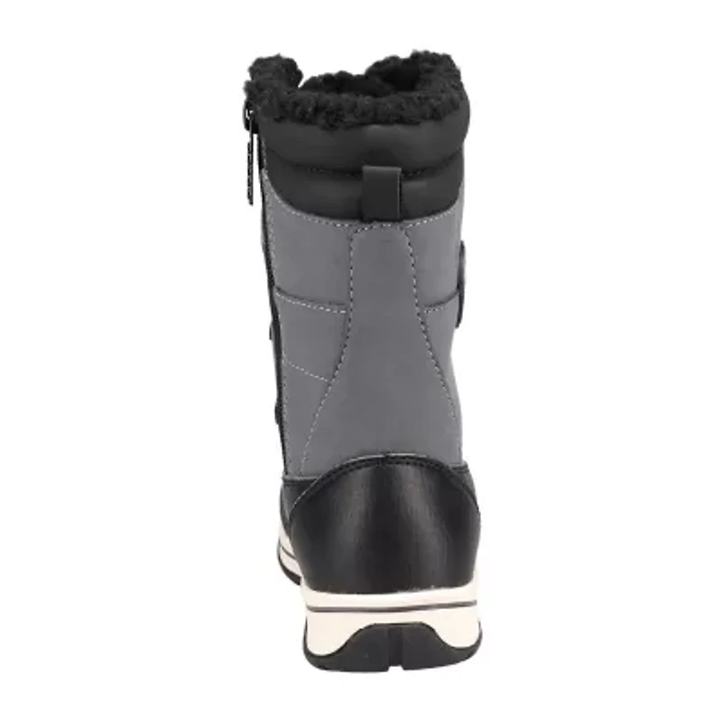 Totes Big Kid Boys Diamond Waterproof Insulated Flat Heel Winter Boots