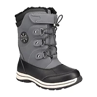 Totes Big Kid Boys Diamond Waterproof Insulated Flat Heel Winter Boots