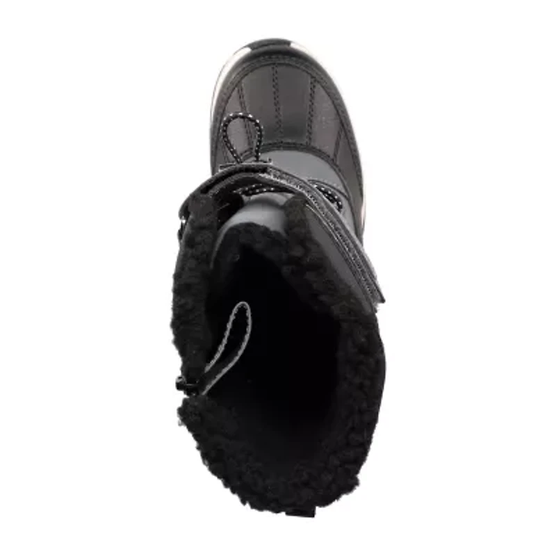 Totes Big Kid Boys Diamond Waterproof Insulated Flat Heel Winter Boots