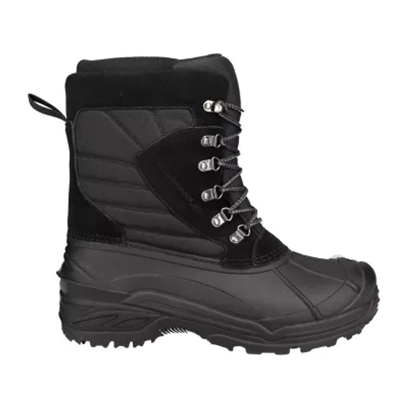 Weatherproof Mens Badger Waterproof Flat Heel Winter Boots