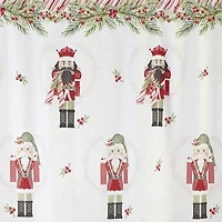 Avanti Peppermint Nutcracker Shower Curtain