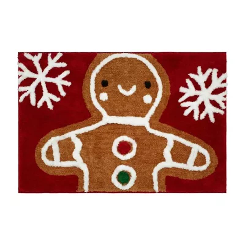 Avanti Gingerbread Man Bath Rug