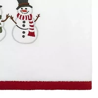 Avanti Winter Snowman Embellished Holiday Bath Towel
