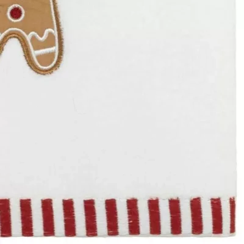 Avanti Gingerbread Man 2-pc. Embellished Hand Towel