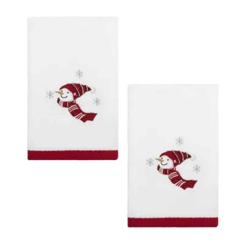 Avanti Holiday Cheer 2-pc. Embellished Fingertip Towel