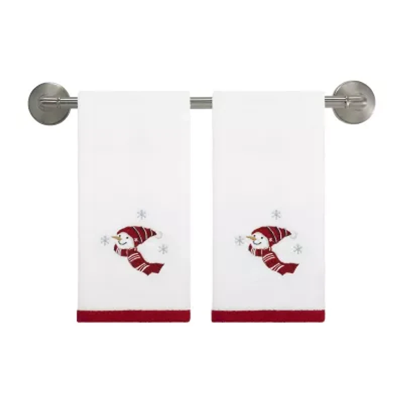 Avanti Holiday Cheer 2-pc. Embellished Fingertip Towel