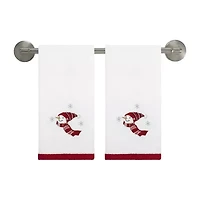 Avanti Holiday Cheer 2-pc. Embellished Fingertip Towel